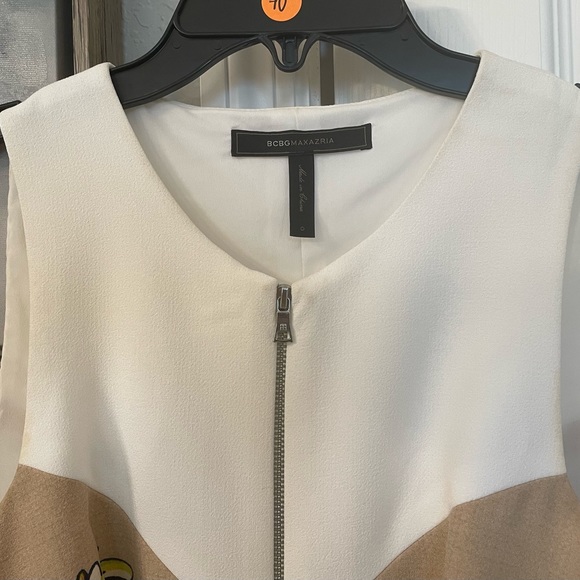 BCBG Max Azaria Women’s Alaina Sleeveless Knee-Length Zippered Dress-Sz 0-EUC - Picture 6 of 12